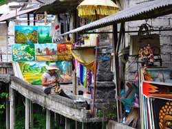 Shopping a Bali, negozio di quadri